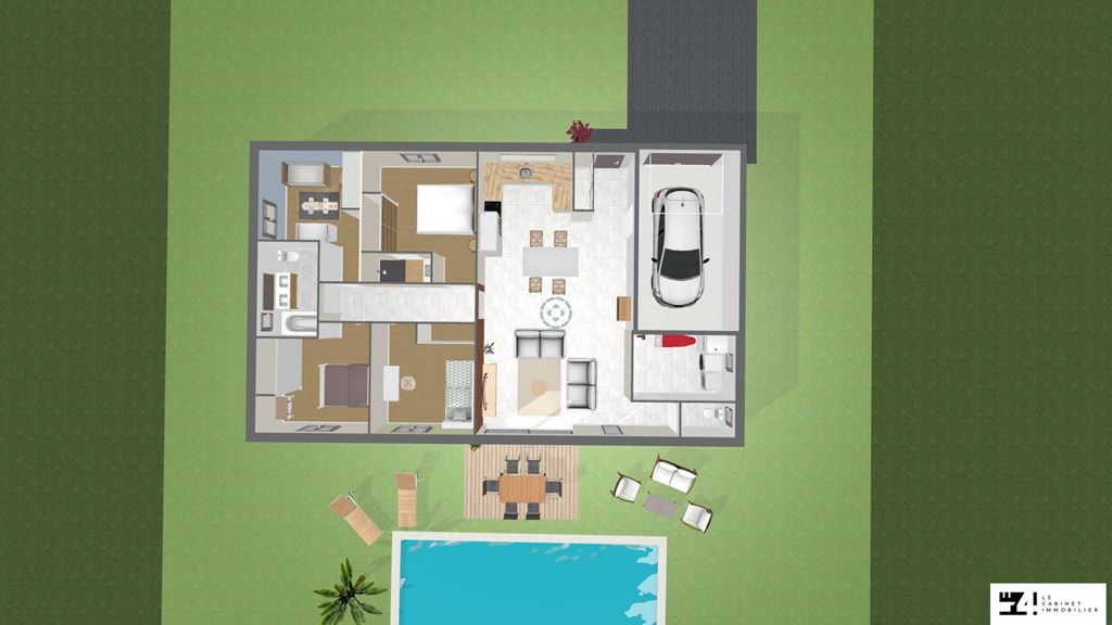 Maison Contemporaine PALAMINY (31220) LE 4 LE CABINET IMMOBILIER